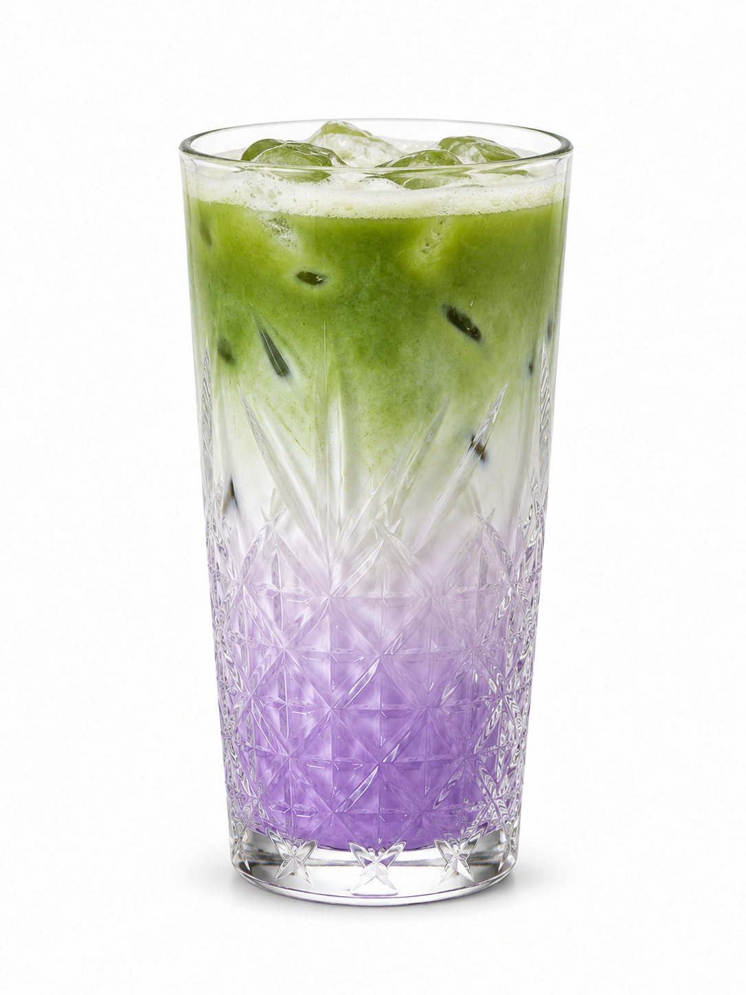 Iced Ube Matcha Latte