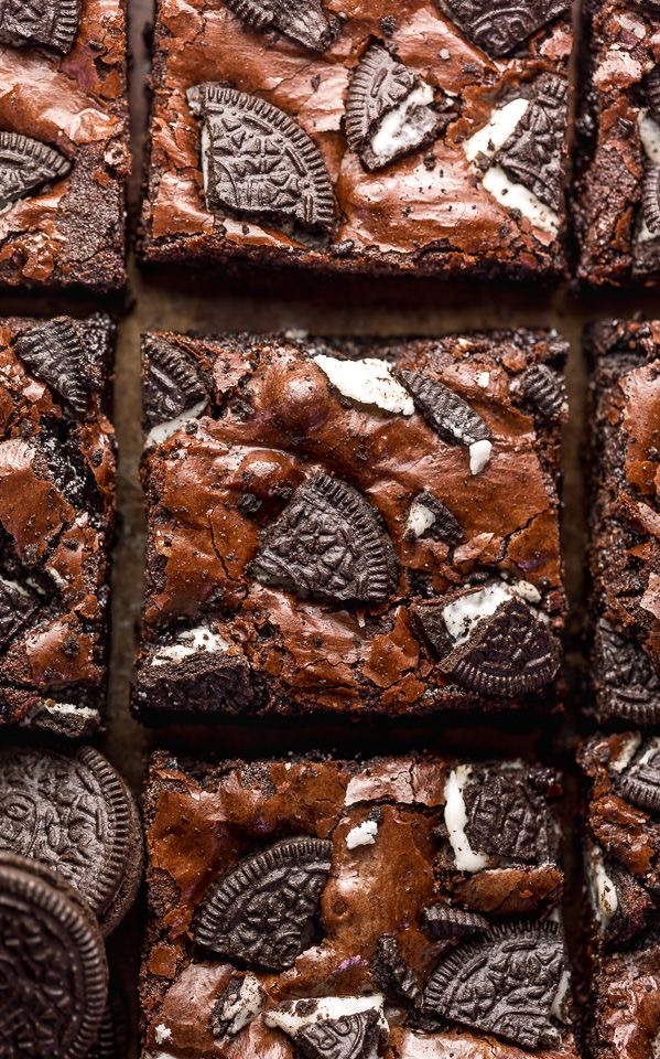 White chocolate and Oreo brownie
