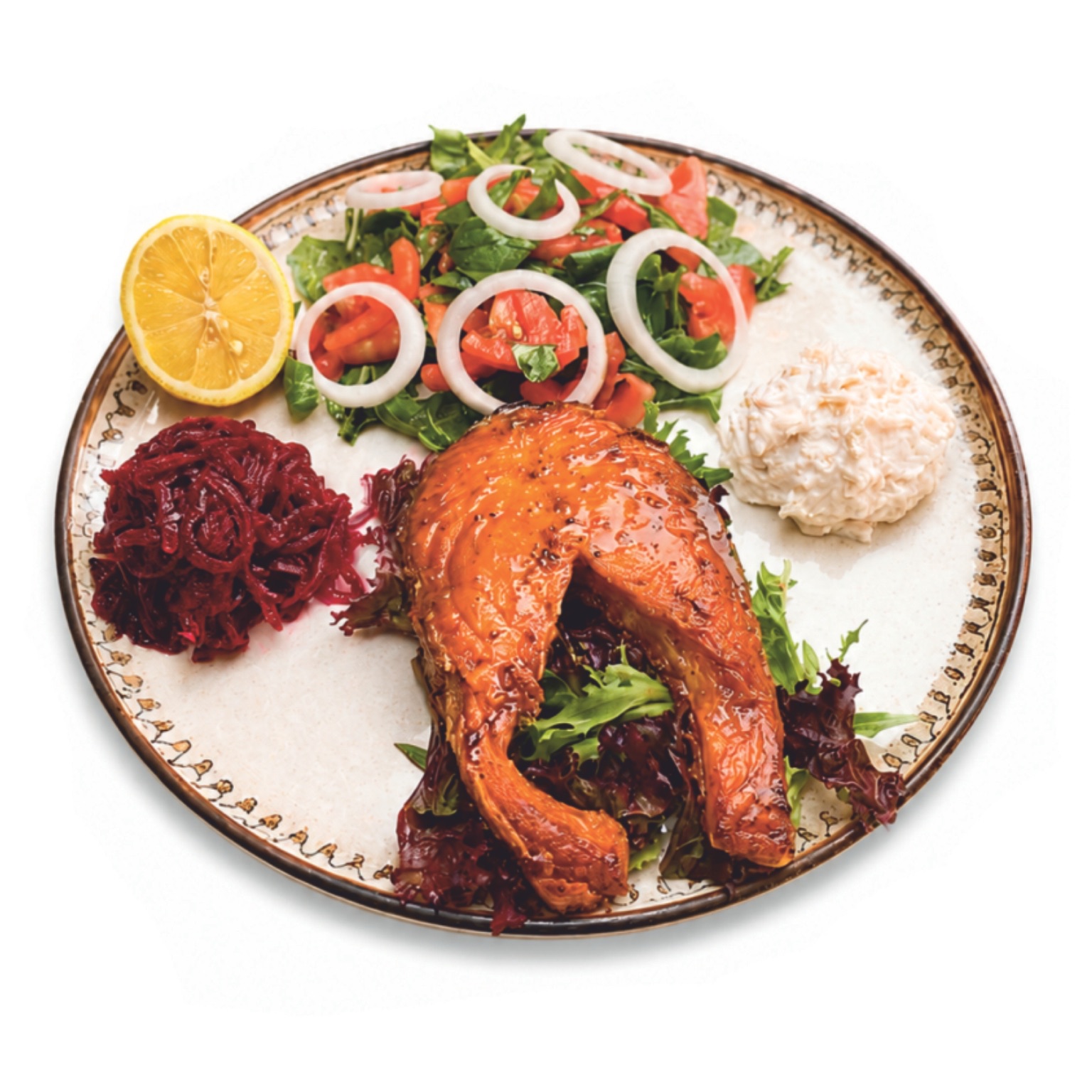 Grilled salmon