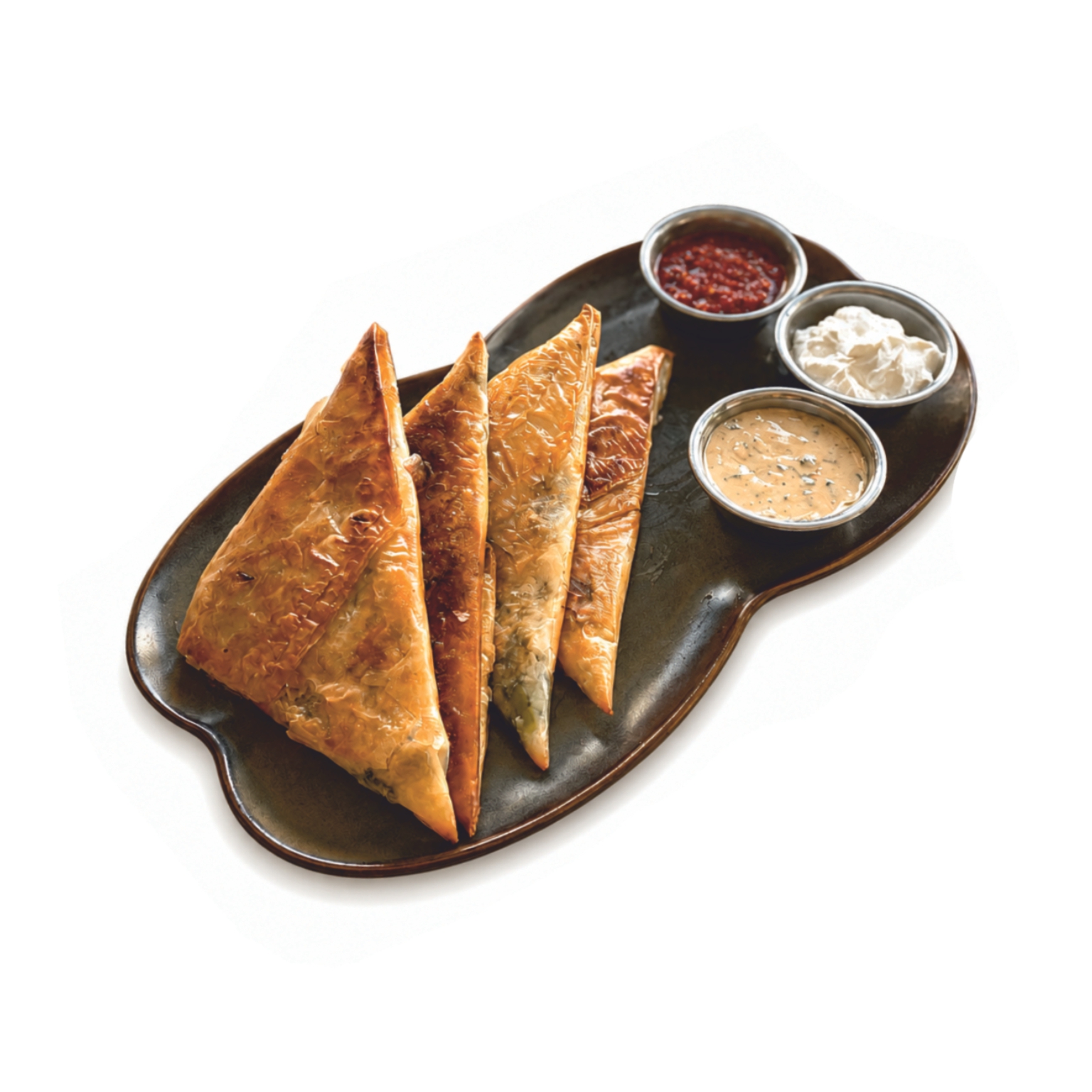 Three-cheese baklava böreği
