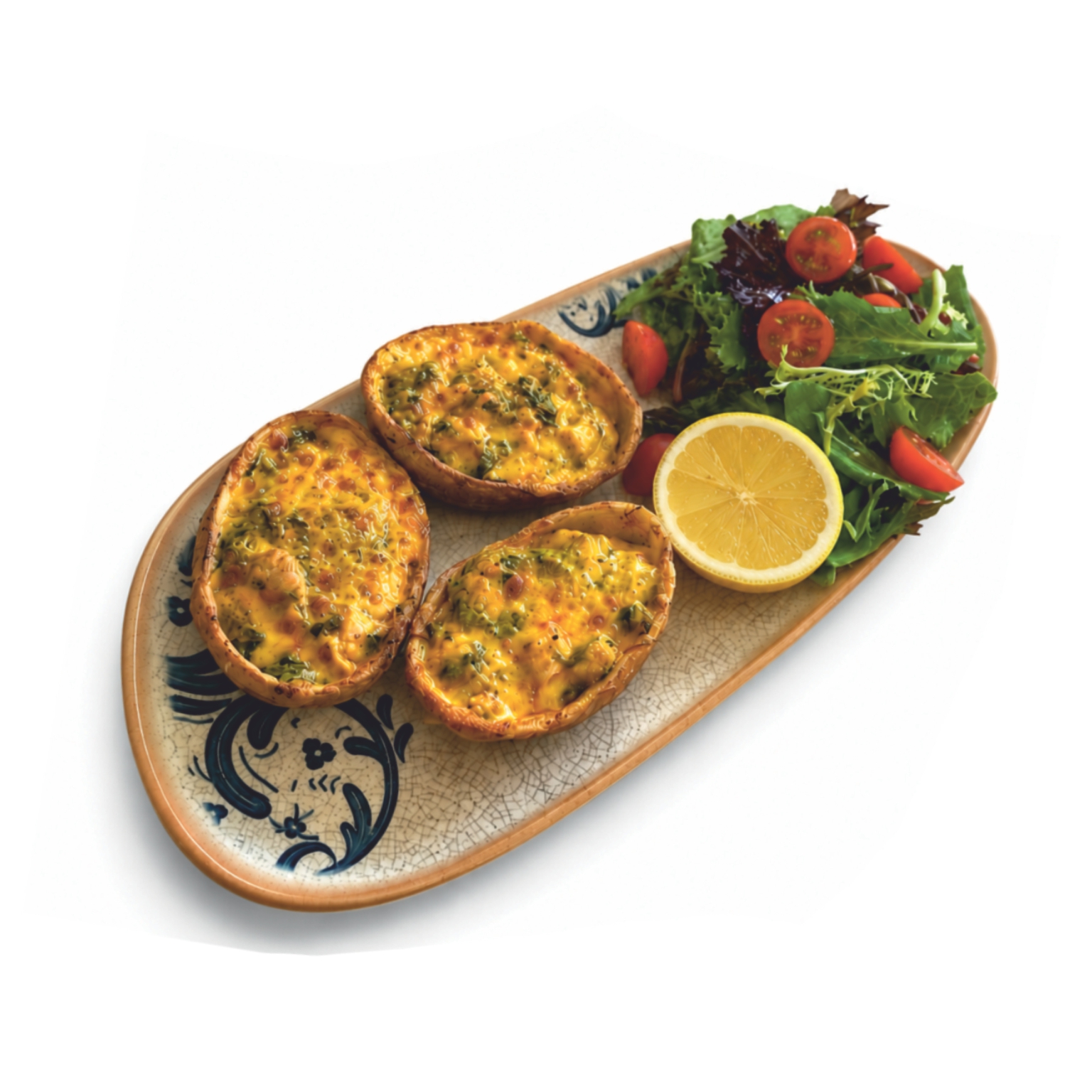 Cheddar-Stuffed Mini Kumpir (with Chicken)