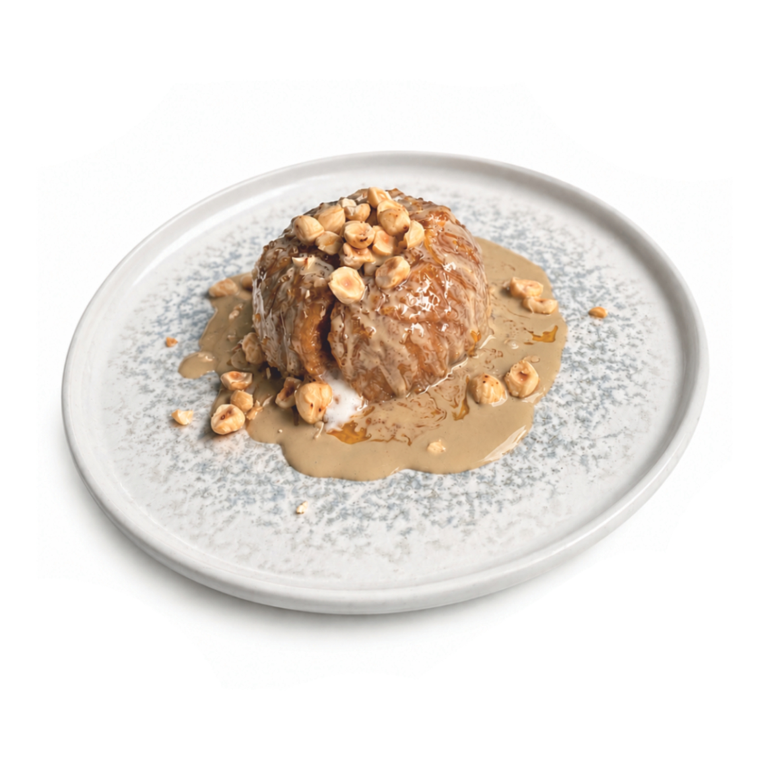Hot semolina with ice cream
