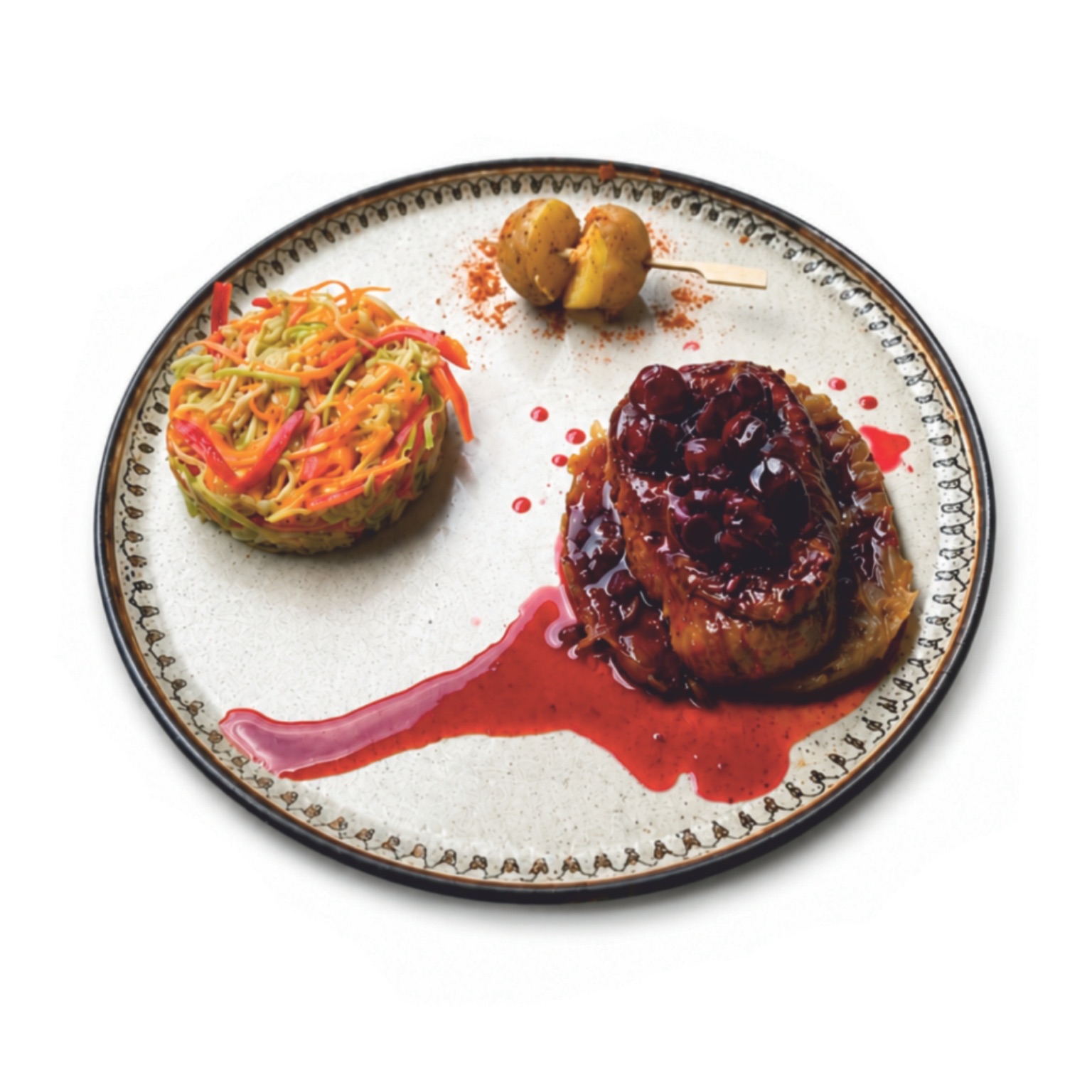 Beef Tenderloin with Pomegranate Sauce
