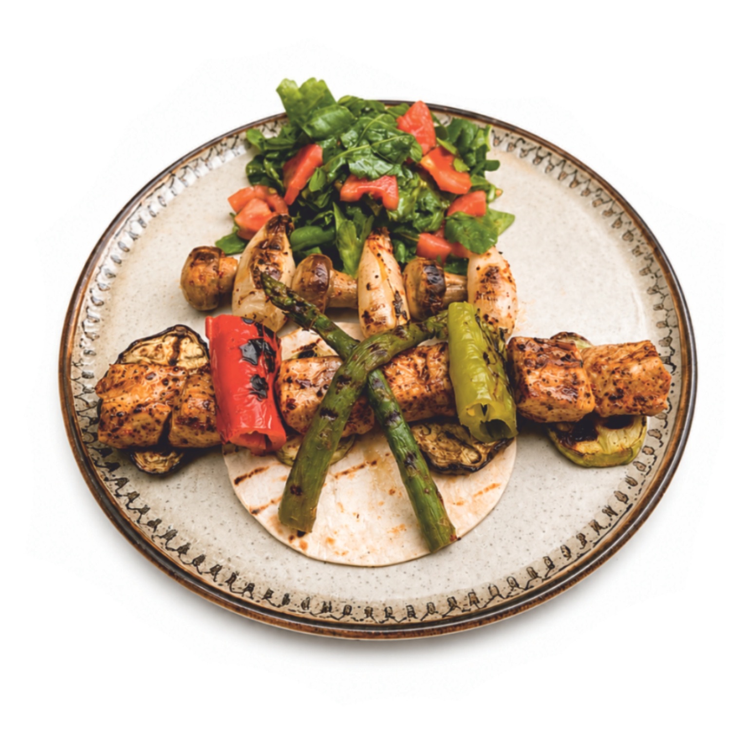 Grilled Chicken with Vegetables