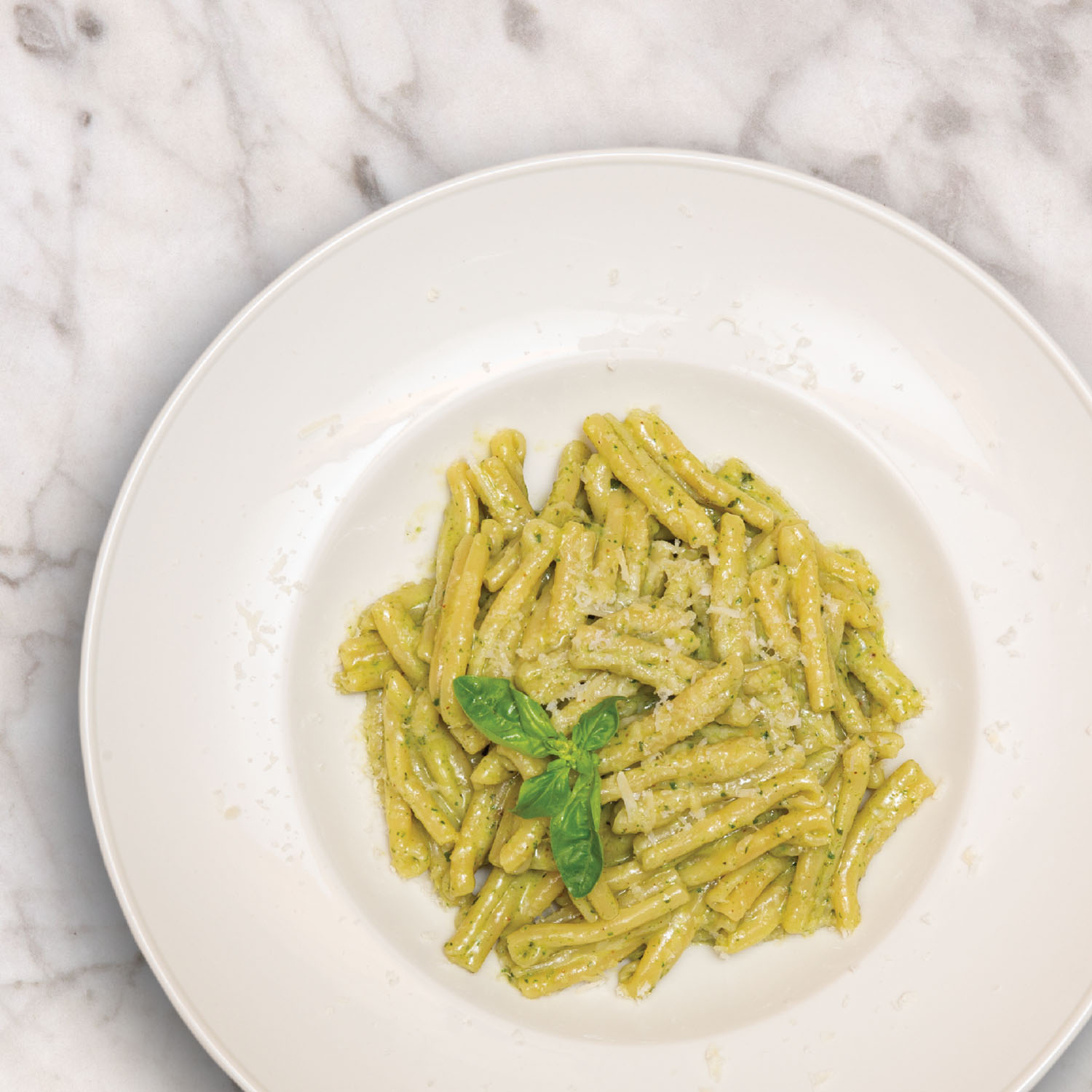 Plain pesto pasta