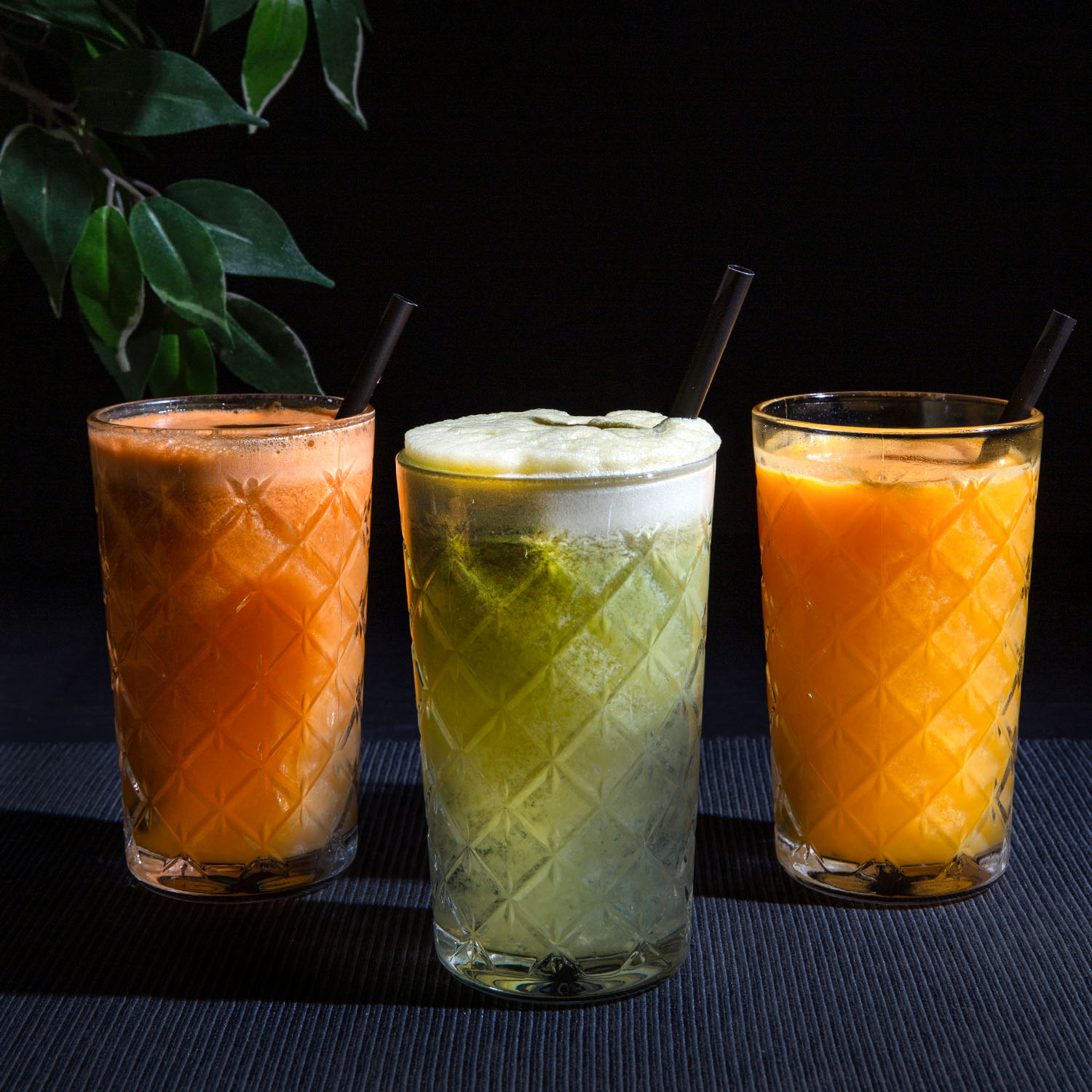Apple, carrot and orange juice