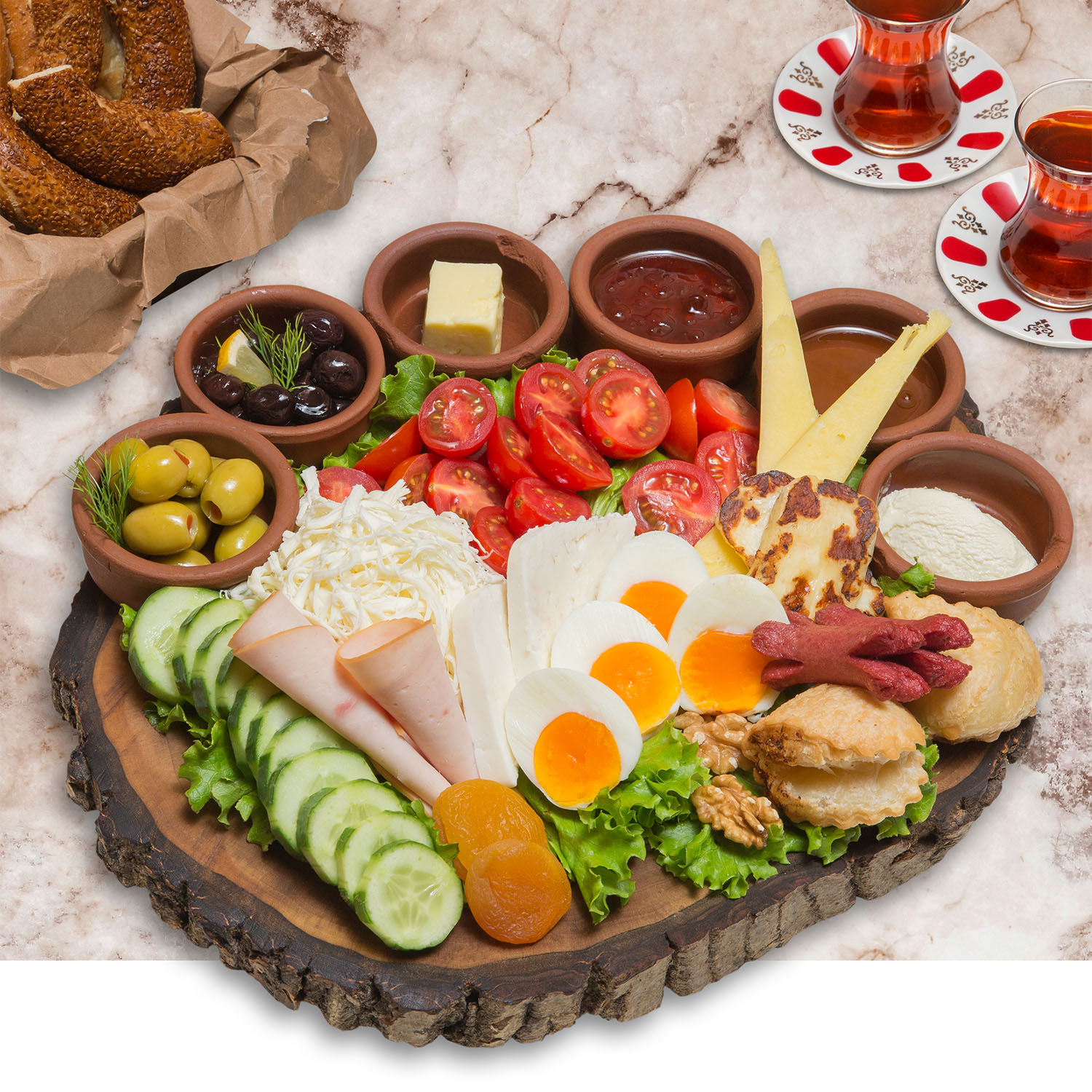 Breakfast platter for 2